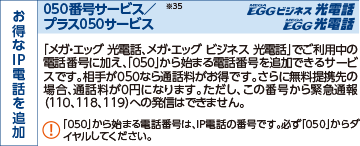 050番号サービス/プラス050サービス