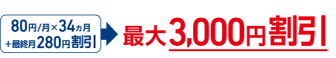 光ネット新規加入者月額割引